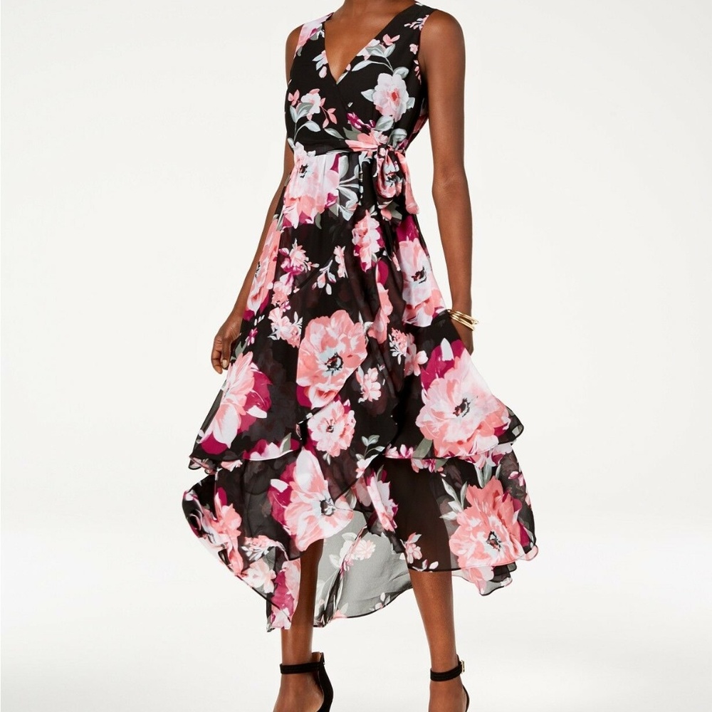 InternationalCconcepts Ruffled Asymmetrical Dress